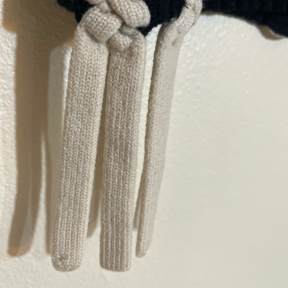 Derek Lam 100% Merino Wool Ribbed Knit Sweater with Braided Detail - Picture 6 of 12
